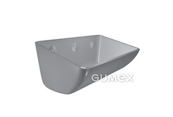 Elevatorbecher gepresst SPS HDP, 140-120/5mm, A-145, B-120, C-90, E-8,5, F-70/2, 0,61dm3, PE, 